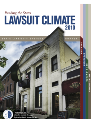 Law Firm building: Ranking the States Lawsuit Climate