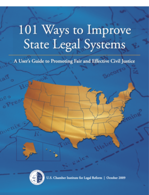 A man of the United States: 101 Ways to Improve State Legal Systems