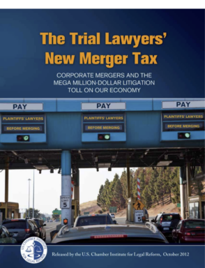 Cars at a highway booth: The Trail Lawyers New Merge Tax