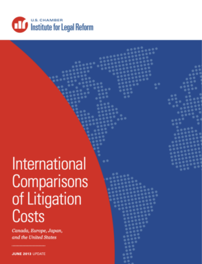 Generic Blue and Red Cover: International Comparisons of Litigation Cost