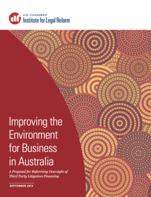 Generic cover: Improving the Environment for Business in Australia