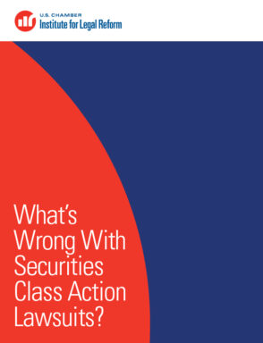 Red and Blue Generic Covers for Old Research: What's Wrong with Securities Class Action Lawsuits