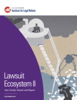 A business man operating a giant robot and attacking another business man: Lawsuit Ecosystem II