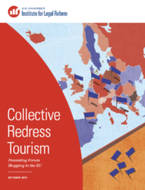 Generic Red cover with a European map: Collective Redress Tourism