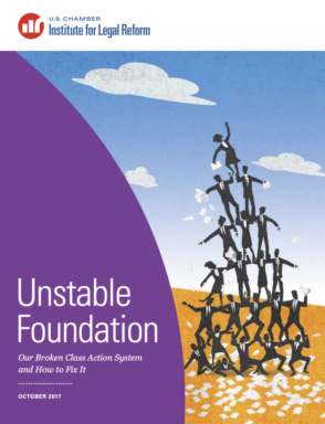 Business people struggling to hold people pyramid: Unstable Foundation