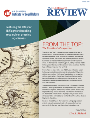 2019 Winter ILR Research Review Volume 6 Issue 3 cover