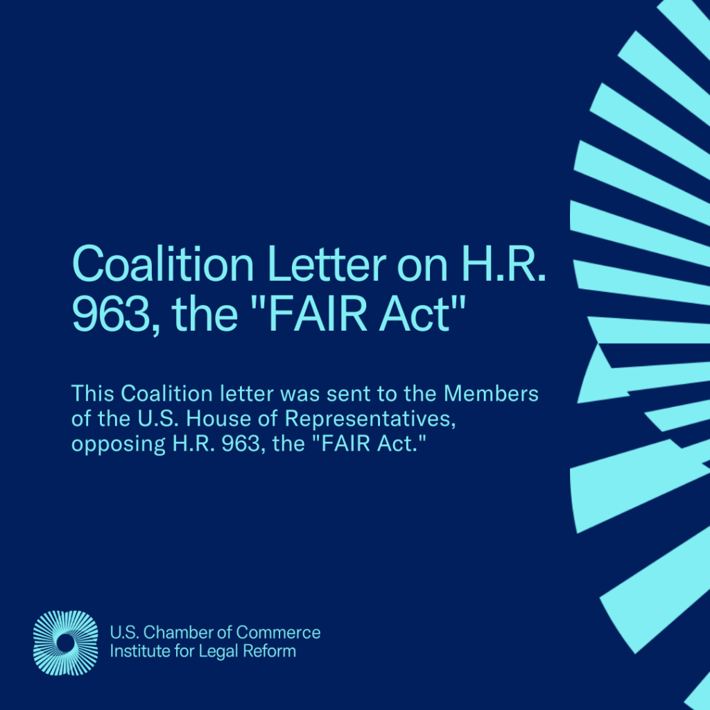Image for ILR Authored Letter Opposing Forced Arbitration Injustice Repeal (or FAIR) Act