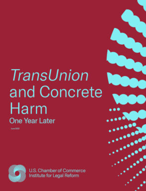 Image of the cover of ILR's research paper: TransUnion and Concrete Harm: One Year Later