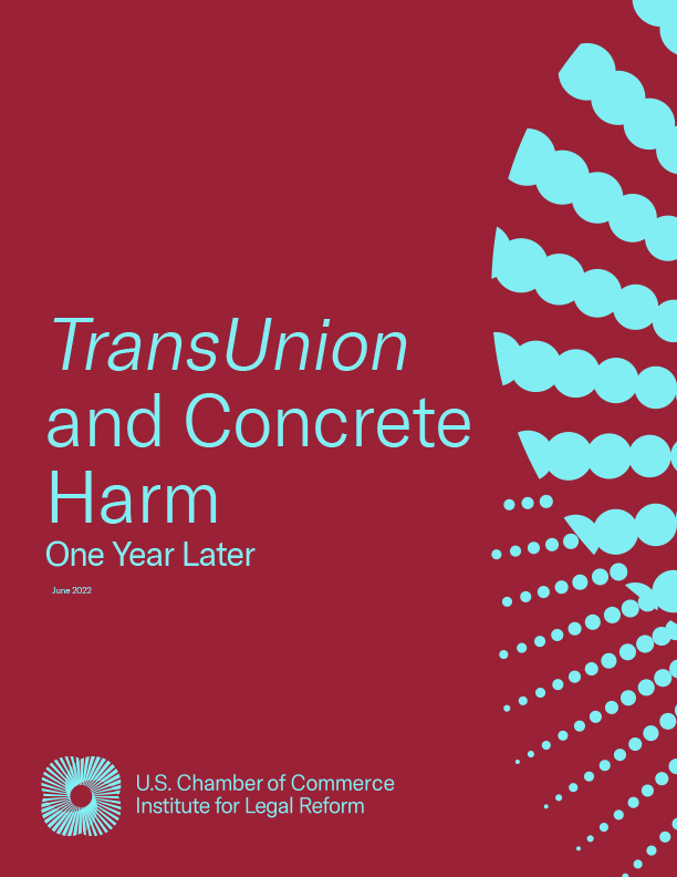 Image of the cover of ILR's research paper: TransUnion and Concrete Harm: One Year Later
