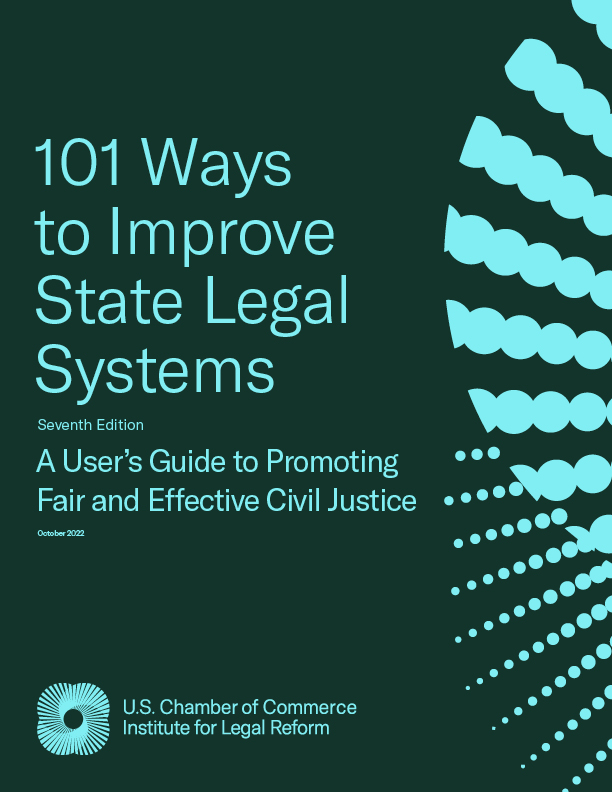 Image for 101 Ways to Improve State Legal Systems: A User’s Guide to Promoting Fair and Effective Civil Justice – FIFTH EDITION 2017