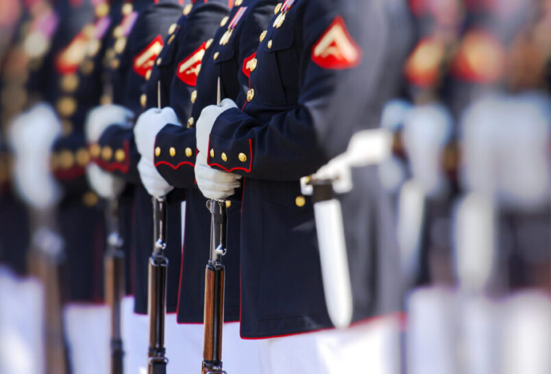 The United States Marine Corps Silent Drill Team