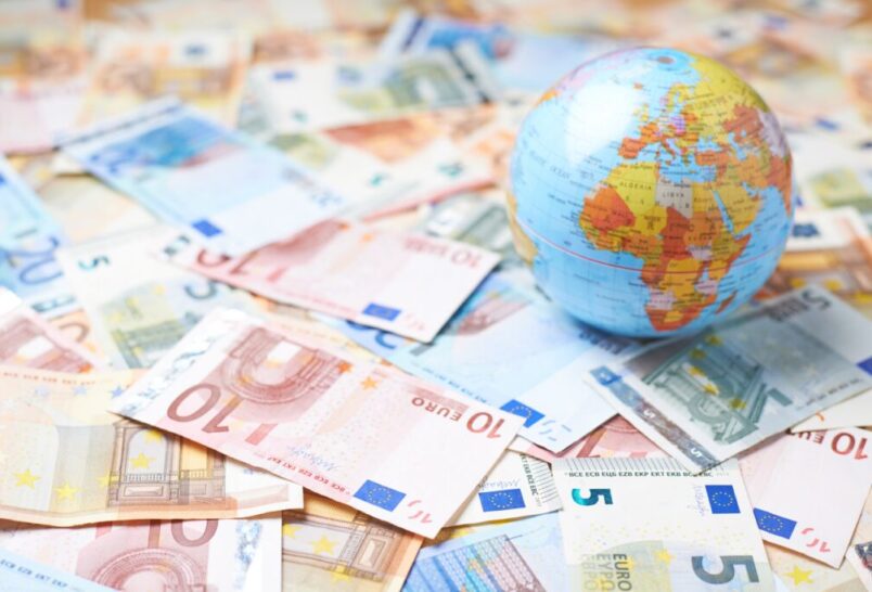 Globe and euros