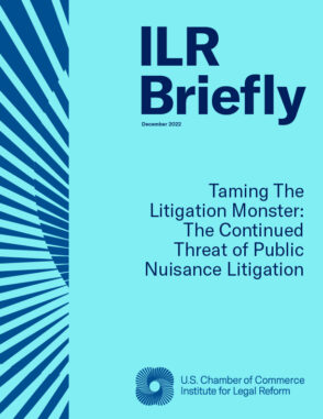 Cover image for ILR Briefly: Taming the Litigation Monster: The Continued Threat of Public Nuisance Litigation