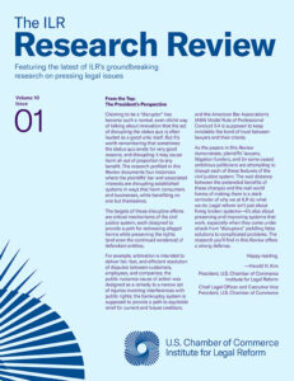 Cover image for Volume 10, Issue 1 of the ILR Research review. Stylized blue logo and text.