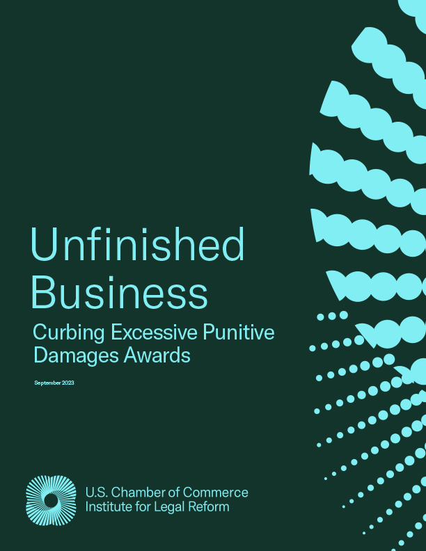 Unfinished Business green cover with blue accent design