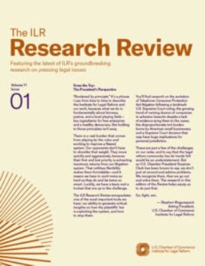 Cover image for Volume 11, Issue 1 of the ILR Research Review. The cover features a 