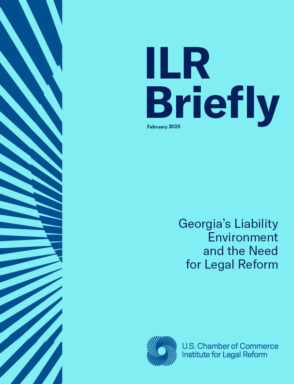 Cover image for ILR Briefly: Georgia's Liability Environment and the Need for Legal Reform